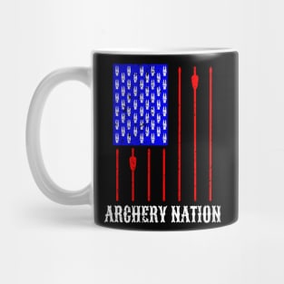 Archery Nation American Flag Mug